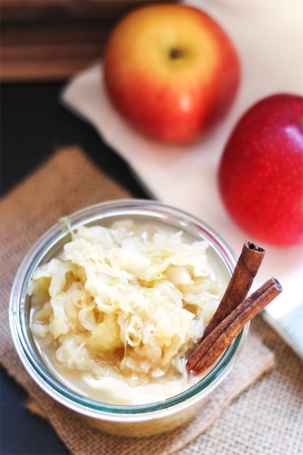 Apple Sauerkraut by Dates and Roots
