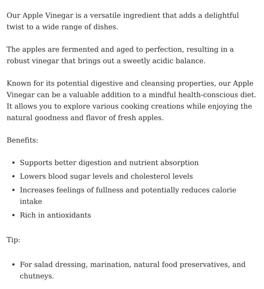 Apple Cider Vinegar