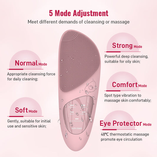 Electric Deep Cleansing Silicone Brush C04