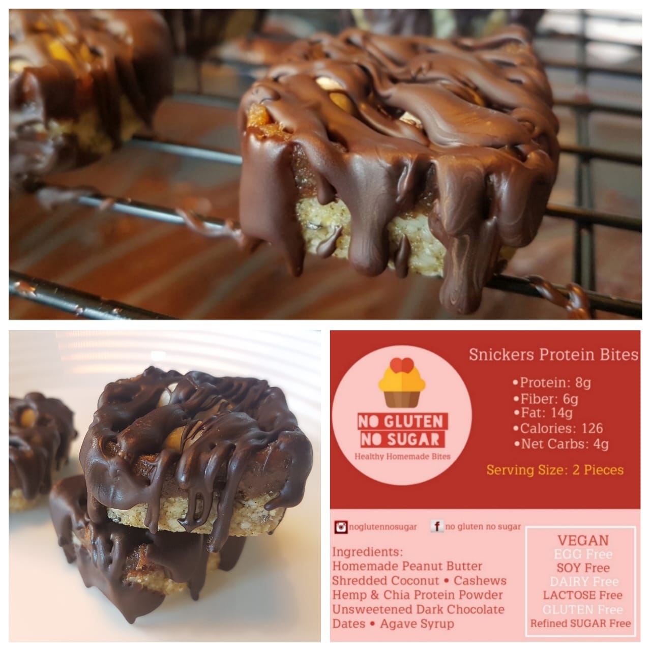 Snickers Protein Bites