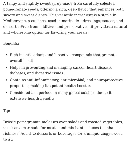 Pomegranate Molasses