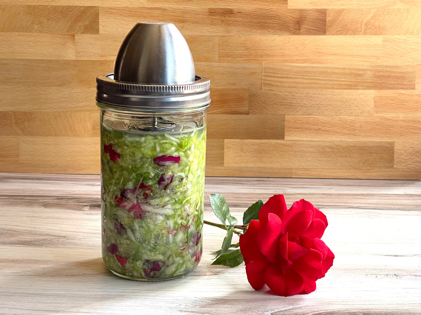 Sauerkraut and Rose Petals by Dates and Roots
