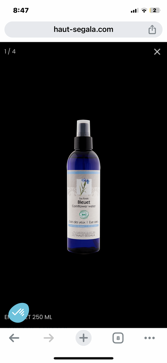 Cornflower Water Bleuet