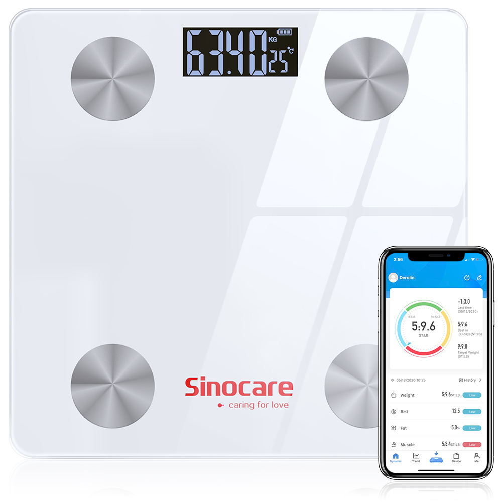 Smart BMI Scale Bluetooth 4.0 Body Fat Monitor - M05