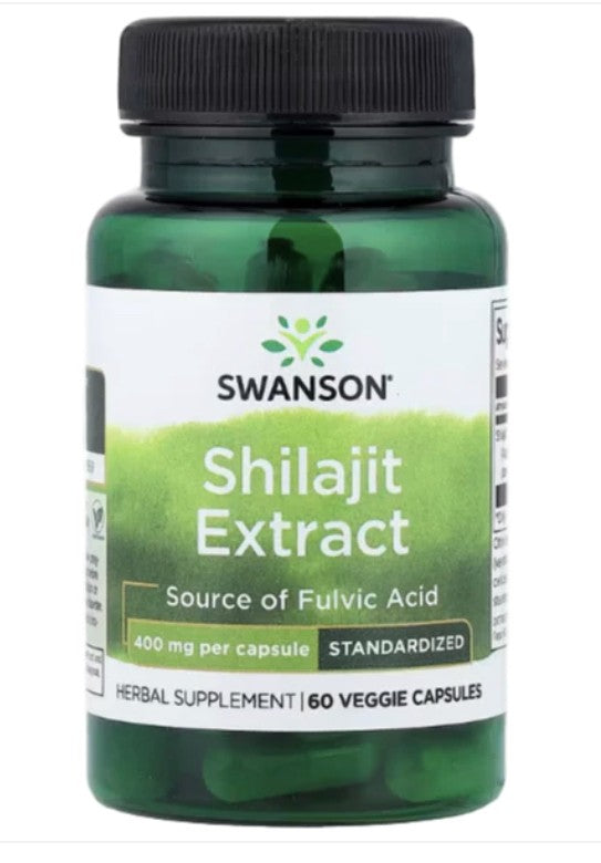 Swanson Shilajit Extract - 400 mg 60 Capsules