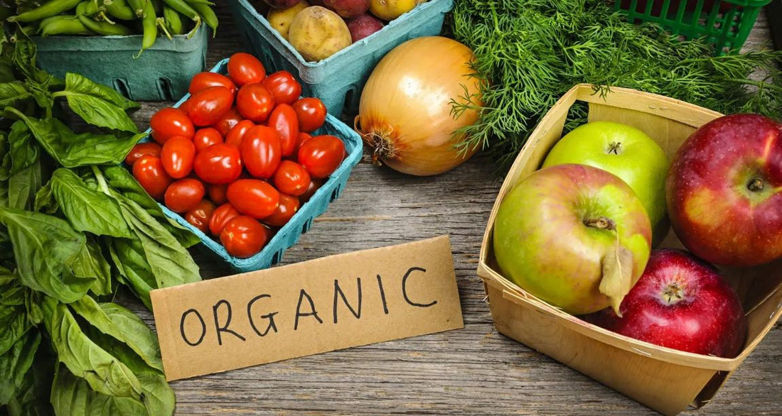 Fresh Products, free of pesticides, 100% organic, free of chemicals