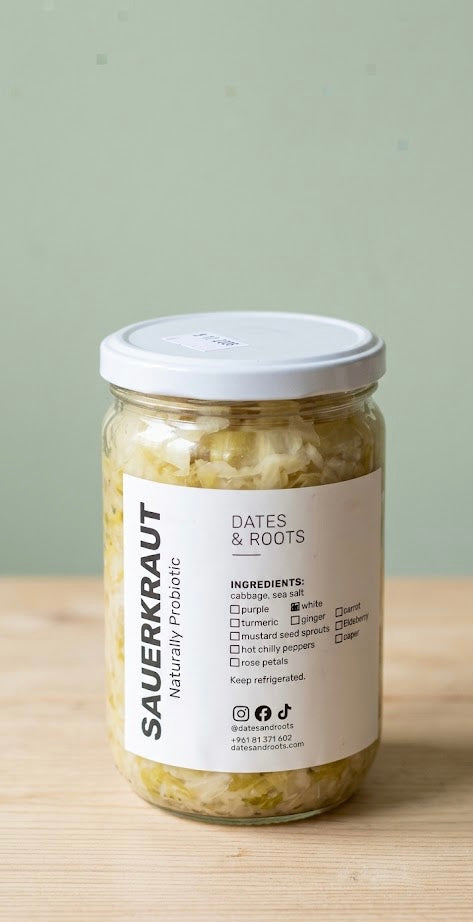 Organic Sauerkraut by Dates and Roots