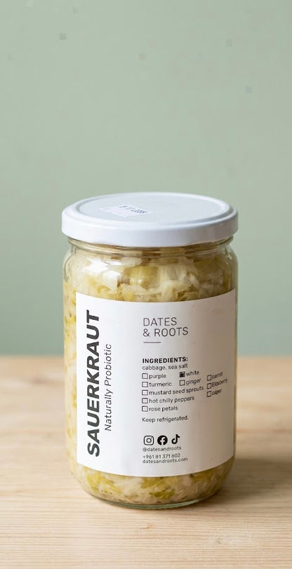 Organic Sauerkraut by Dates and Roots