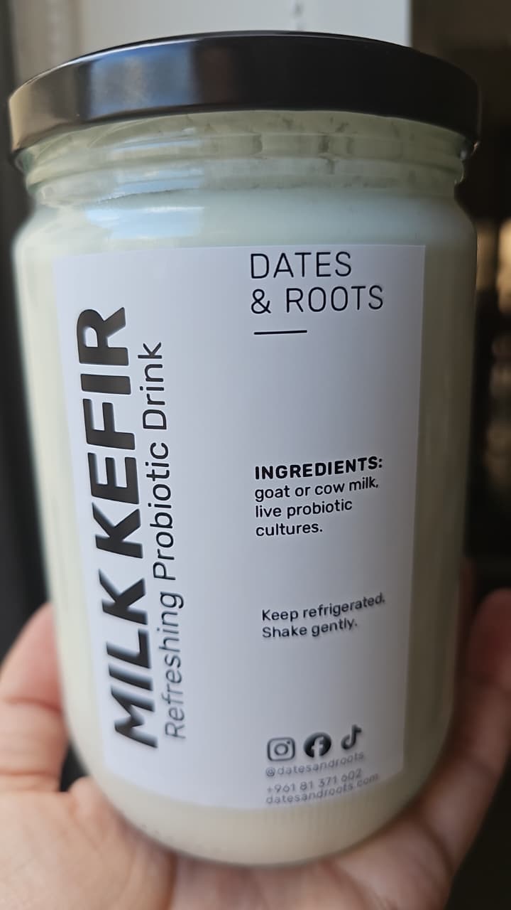 Probiotic Cultured Milk Kefir by Dates & Roots