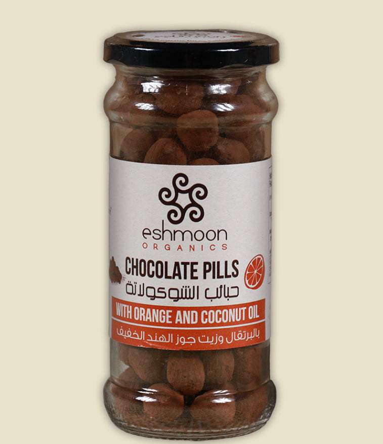 Chocolate Pills With Orange and Coconut Oil
