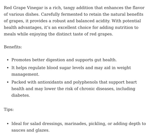 Red Grape Vinegar