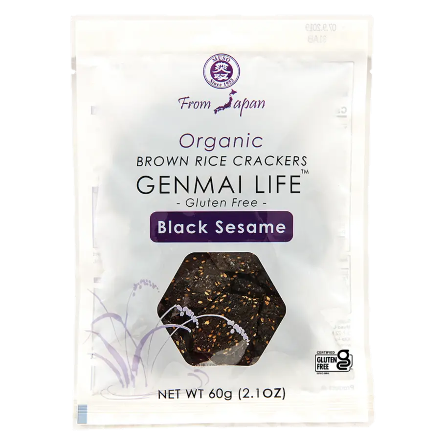 Brown Rice Black Sesame Crackers