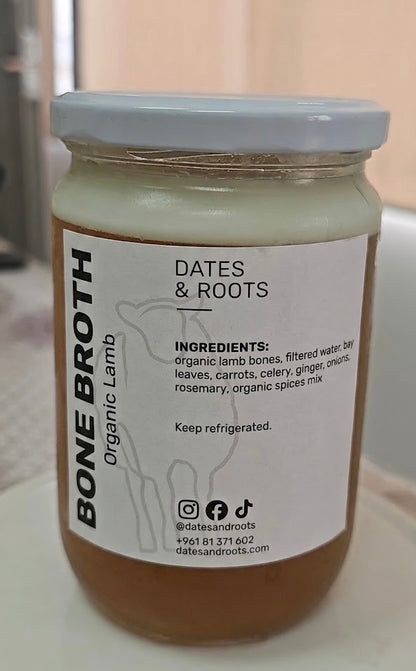 Organic Lamb Bone Broth by Dates and Roots