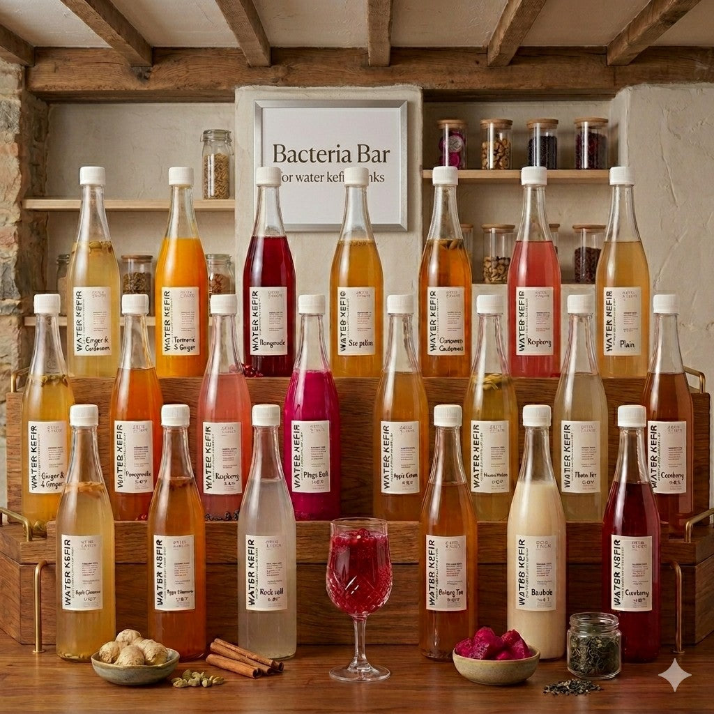 Water Kefir probiotic drink by Dates and Roots