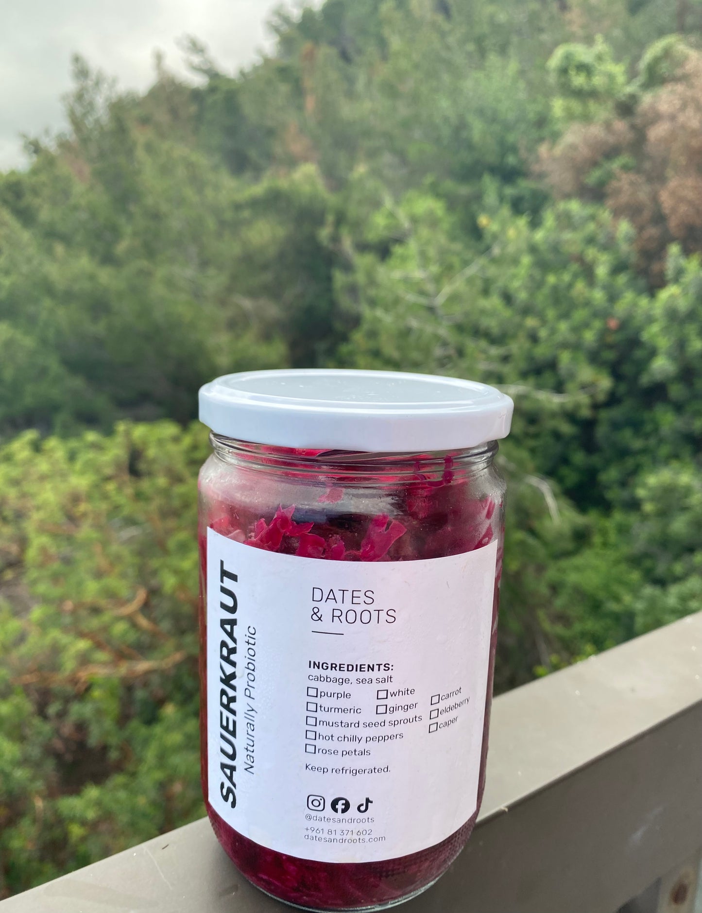 Organic Sauerkraut by Dates and Roots