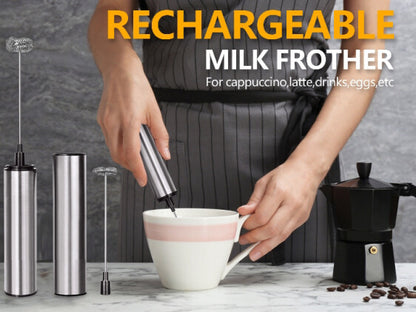 Rechargeable Stainless Steel Frother K10