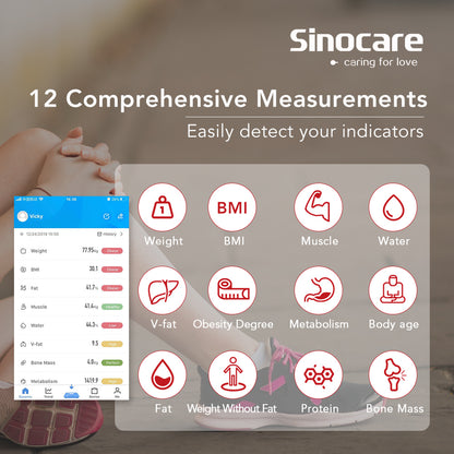 Smart BMI Scale Bluetooth 4.0 Body Fat Monitor - M05