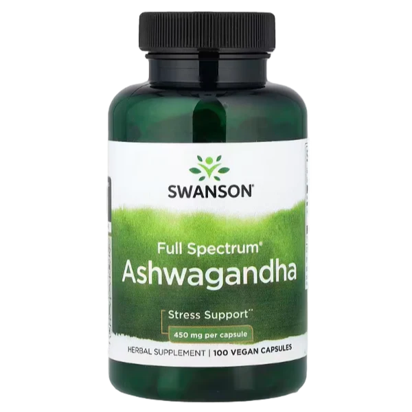 Swanson Ashwagandha Full Spectrum, 450 mg, 100 Capsules