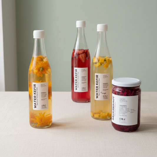 Happy Gut Bundle 1 - BUY 1 sauerkraut + 2 water kefir get 1 free water kefir