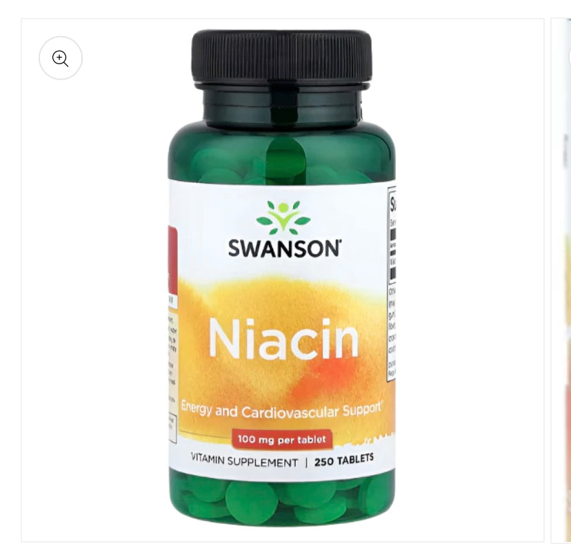 Niacin 100 mg -  250 Tablets