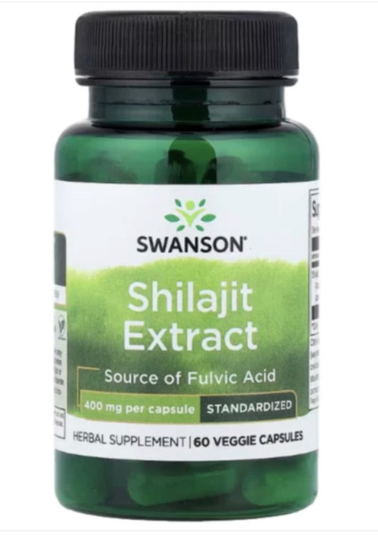 Swanson Shilajit Extract - 400 mg 60 Capsules