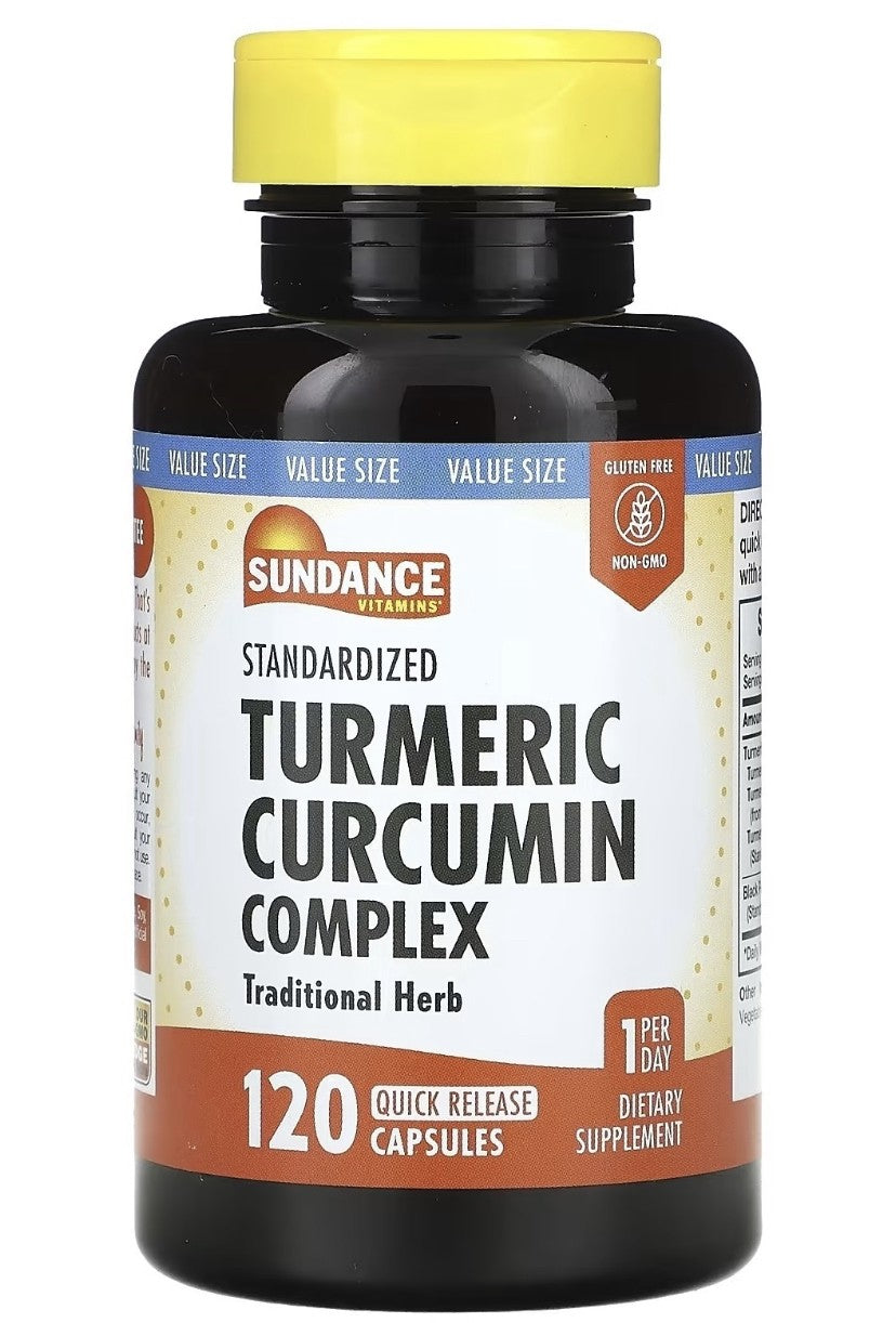 Turmeric Curcumin 500mg 120' - Sundance (+Black Pepper 3mg)